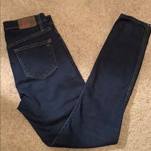 Madewell 10” High Rise Skinny Dark Jeans
